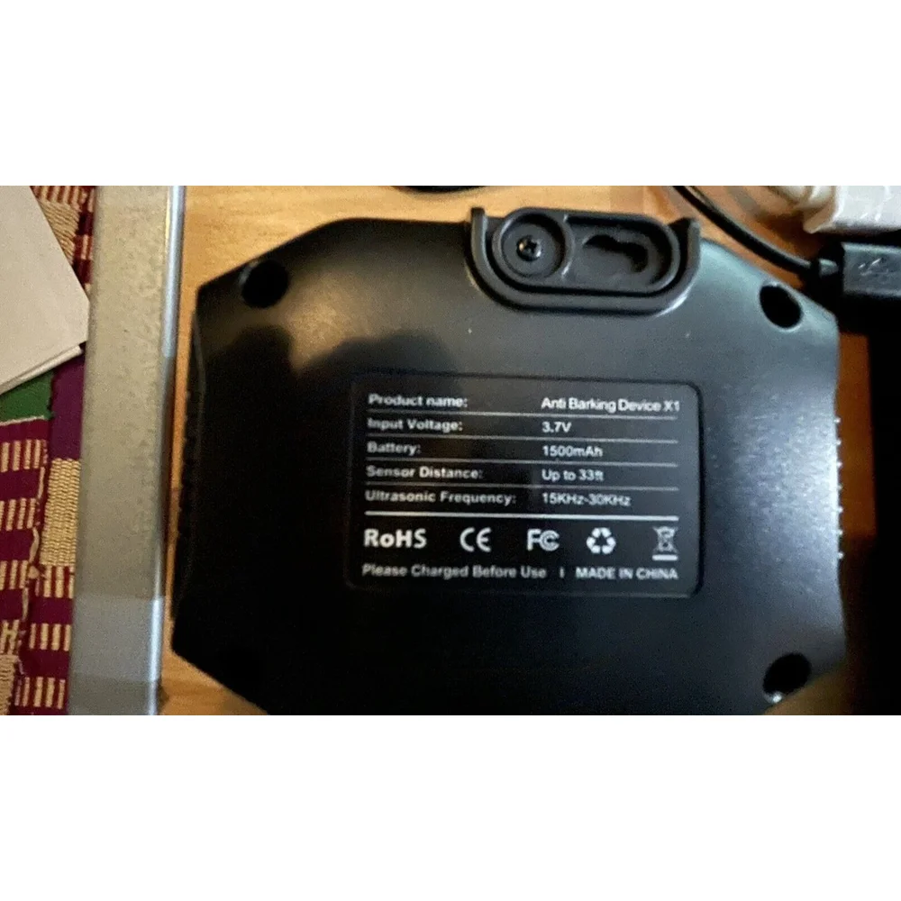 Ditimici Anti Barking Device 4 Ultrasonic Transmitters Black Model X1